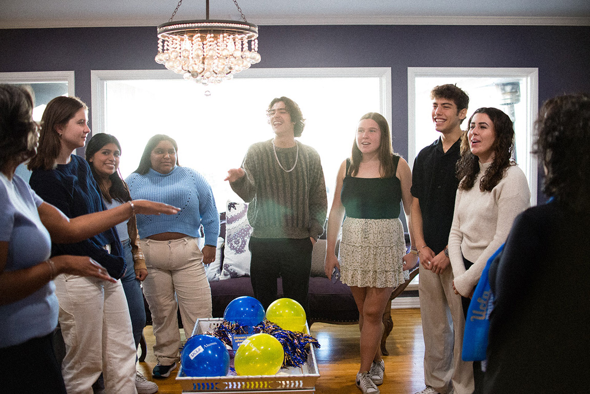 UCLA Students attending a dinner